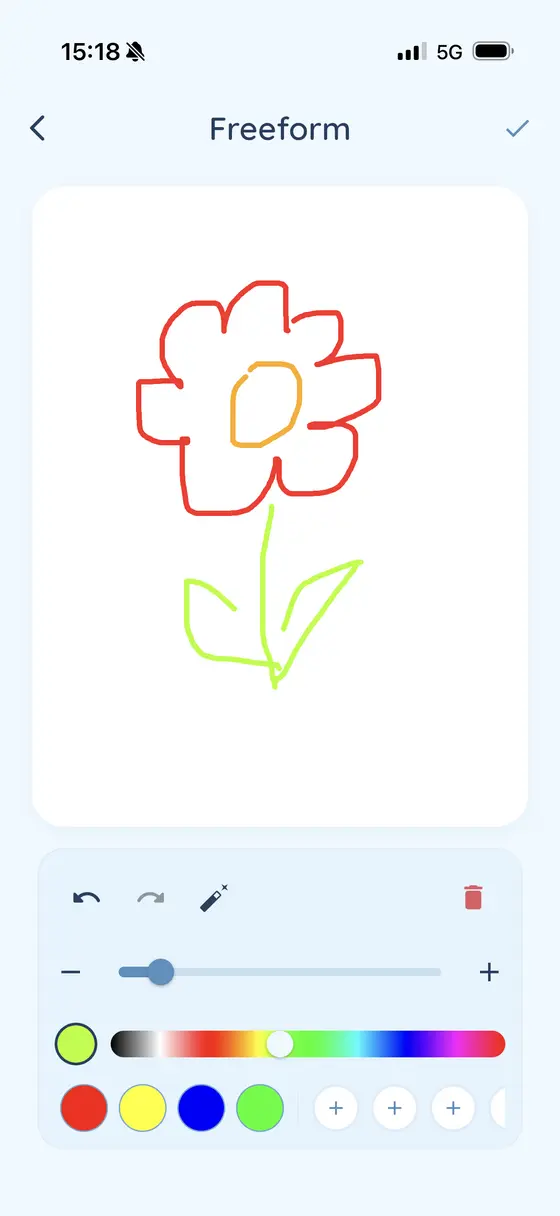 Kozy freeform doodling screen